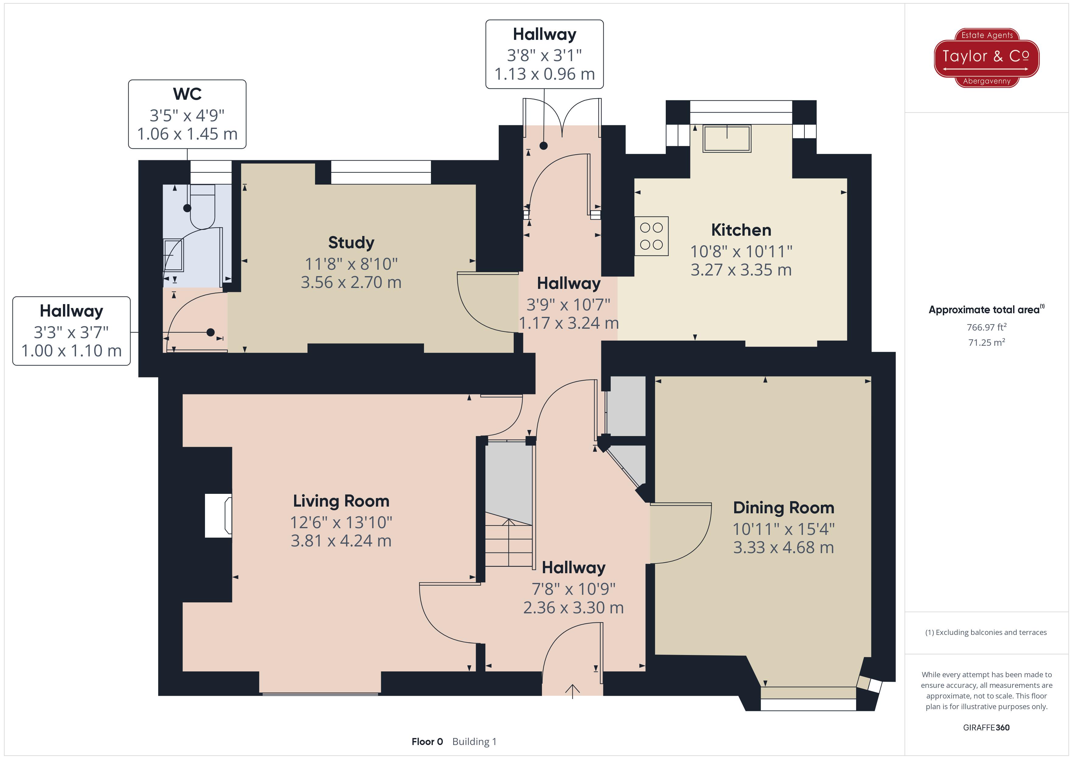 Floorplans For Monk Street, Abergavenny