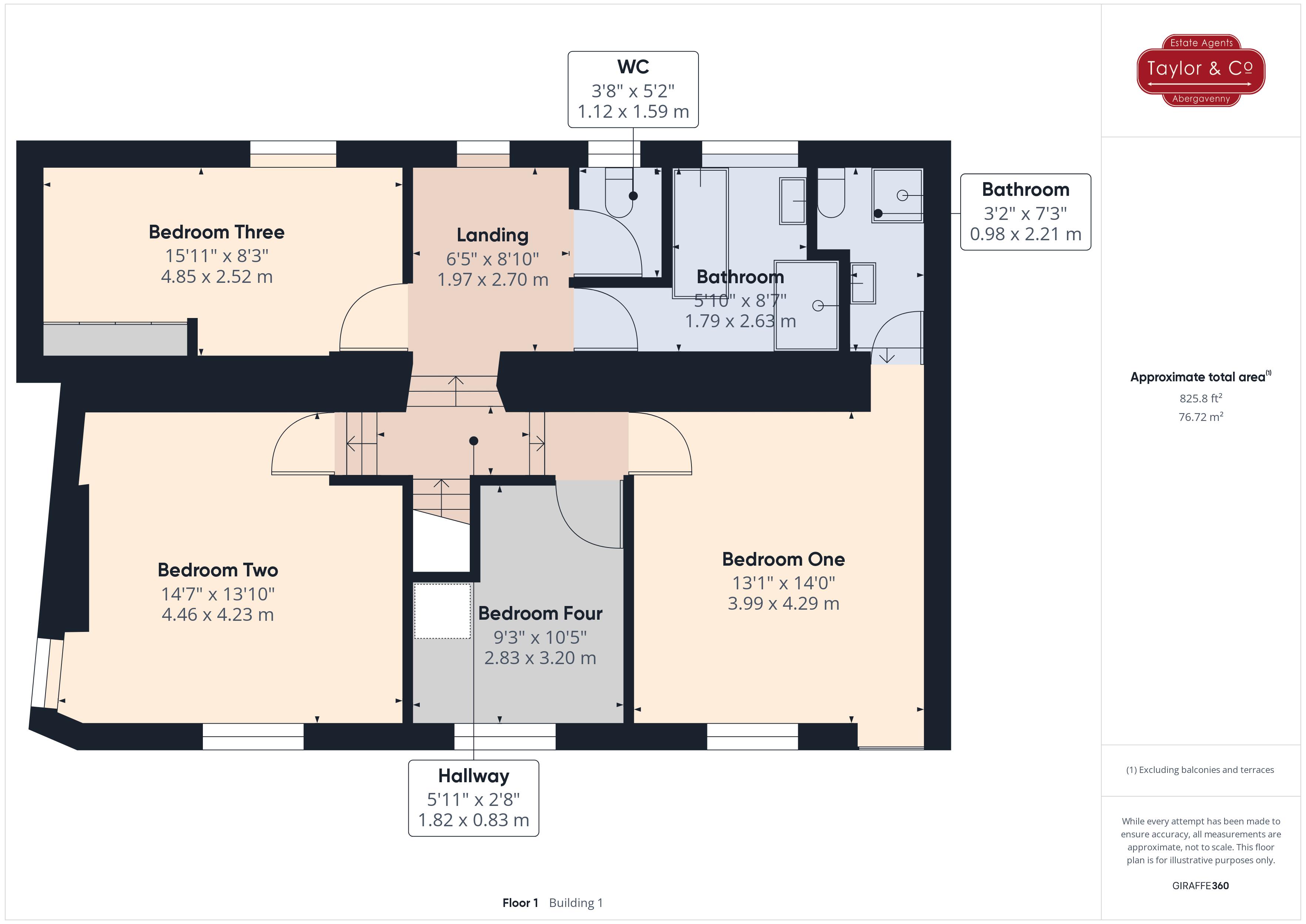 Floorplans For Monk Street, Abergavenny