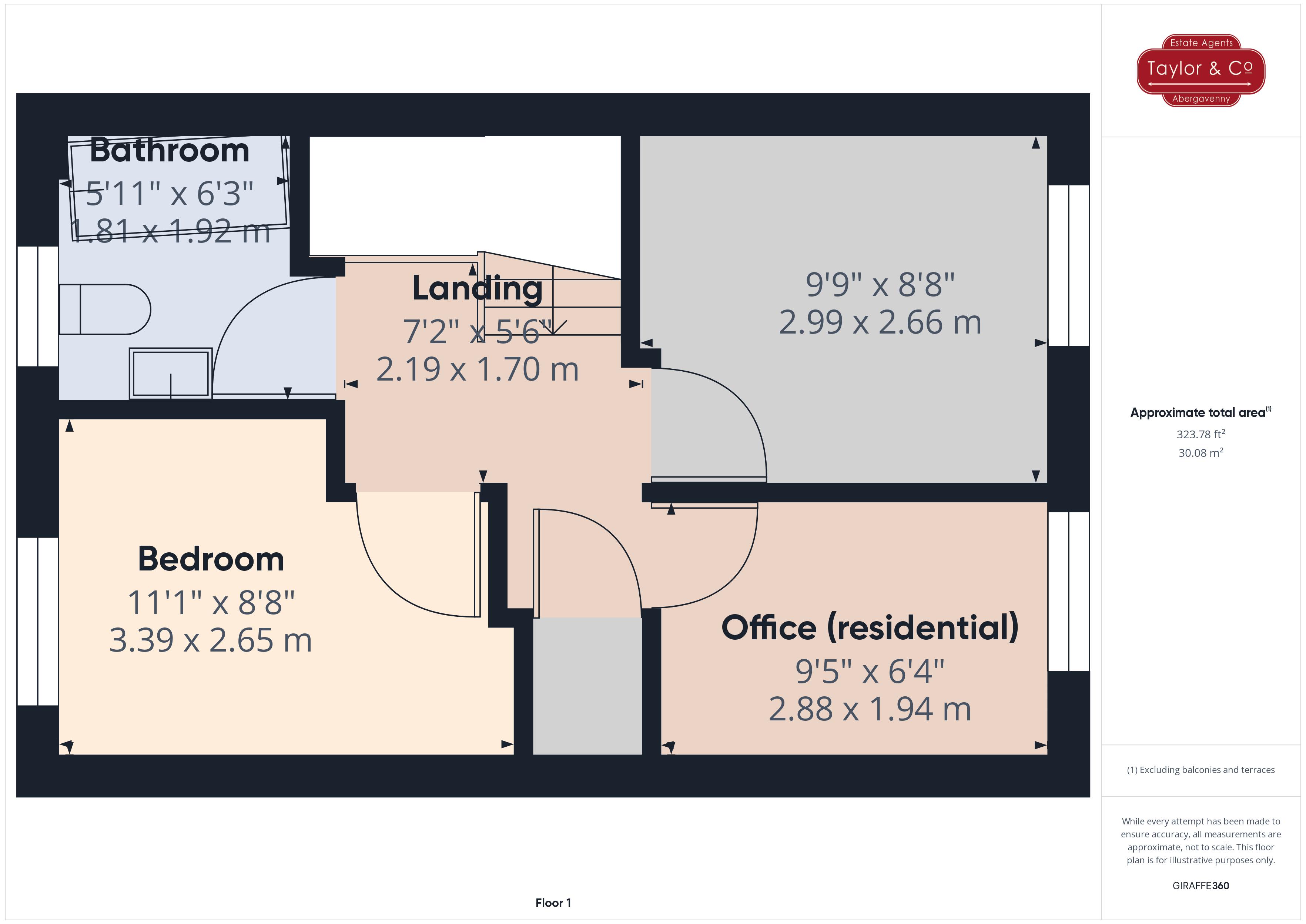 Floorplans For Llwyn Melin, Clydach, Abergavenny