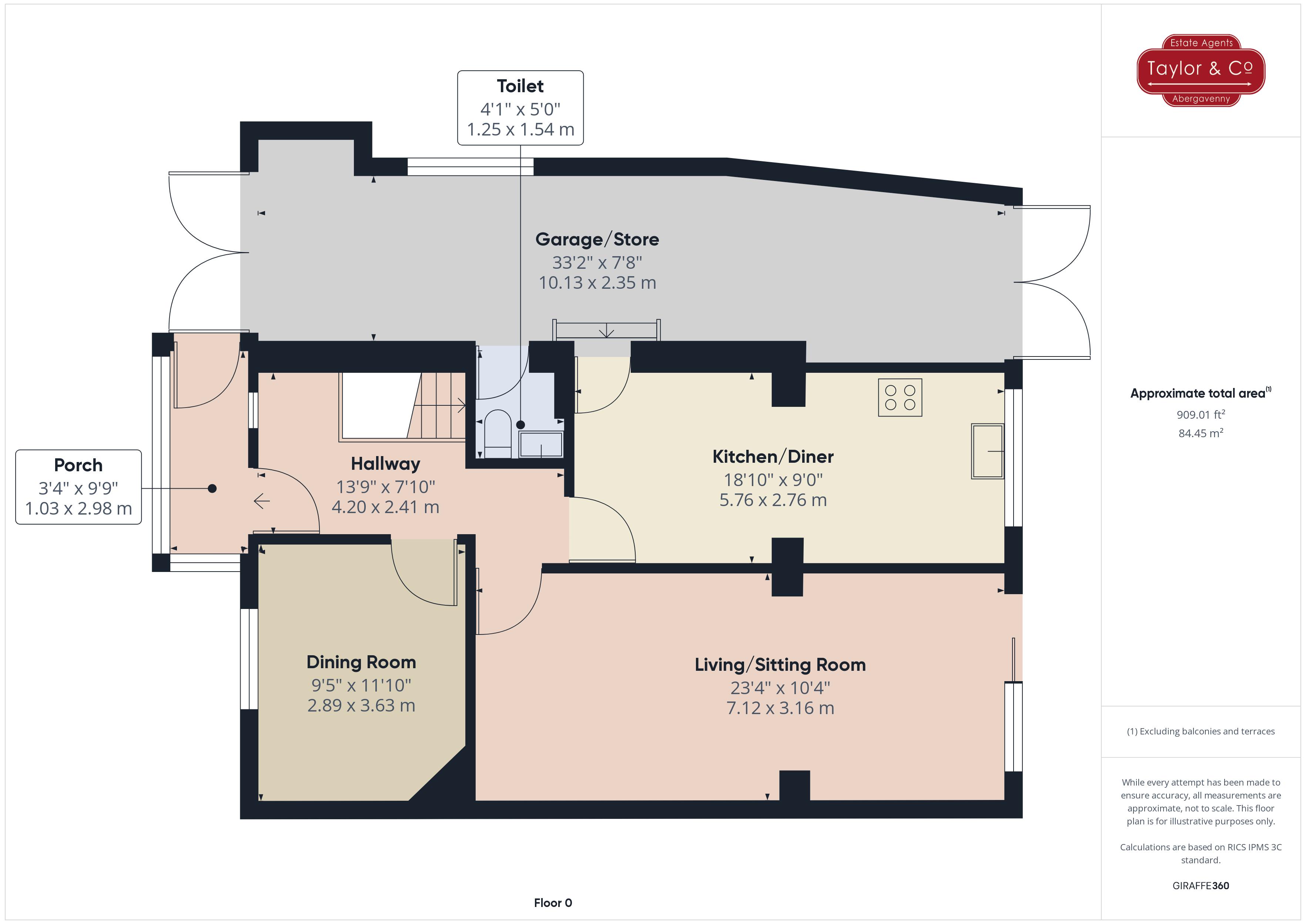 Floorplans For Park Avenue, Abergavenny