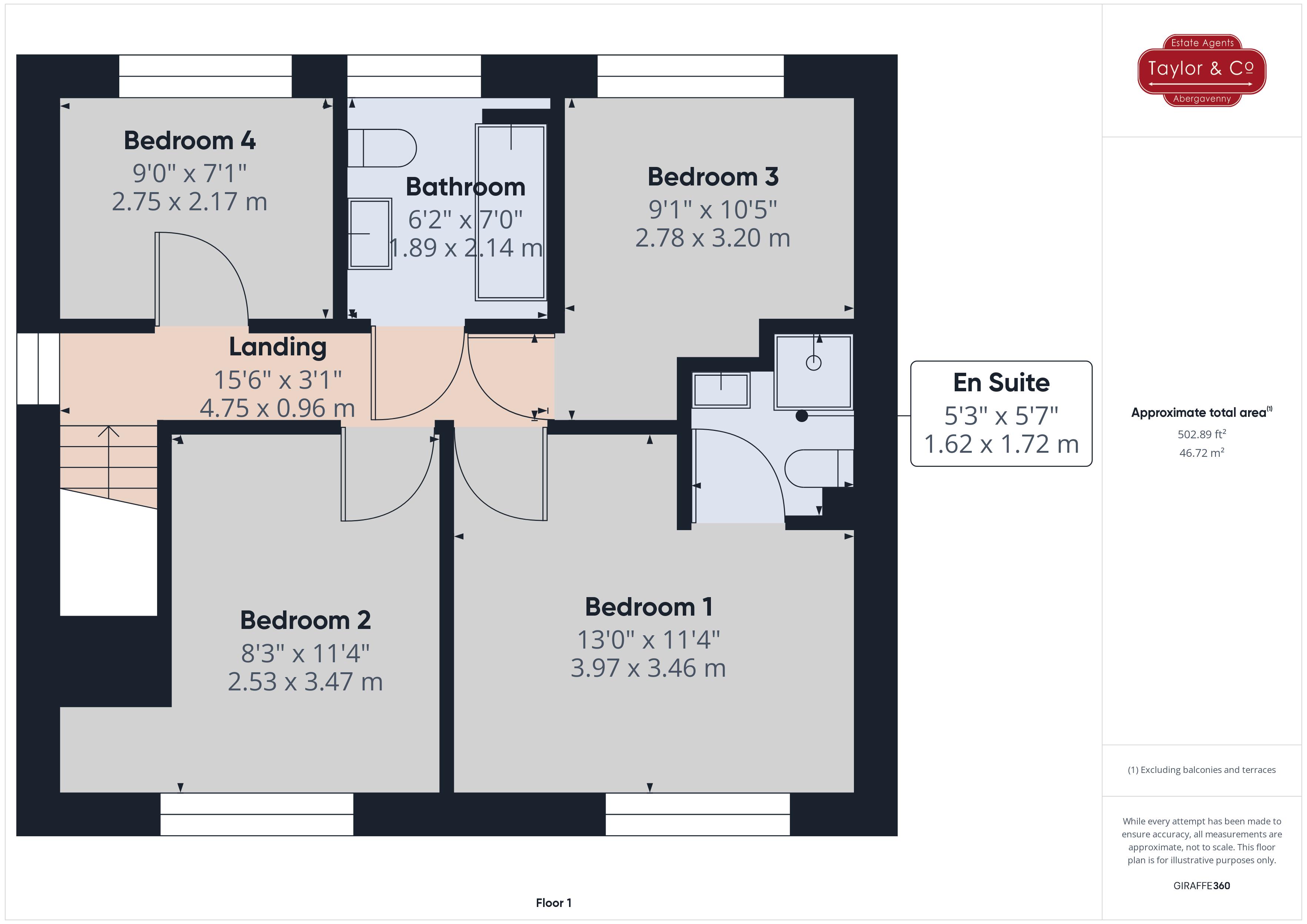 Floorplans For Delafield Road, Abergavenny