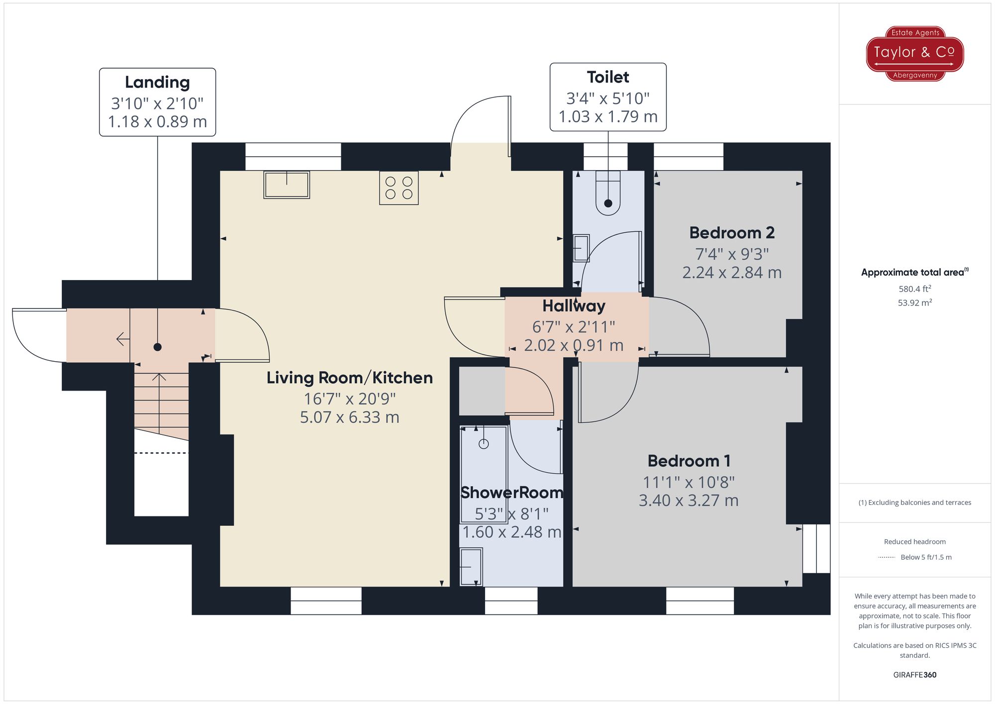 Floorplans For Park Crescent, Abergavenny, NP7