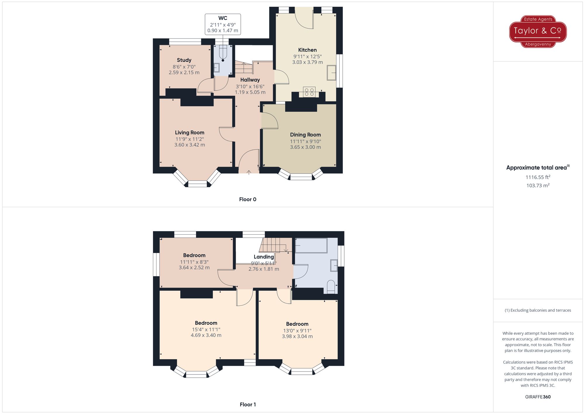 Floorplans For Merthyr Road, Govilon, NP7