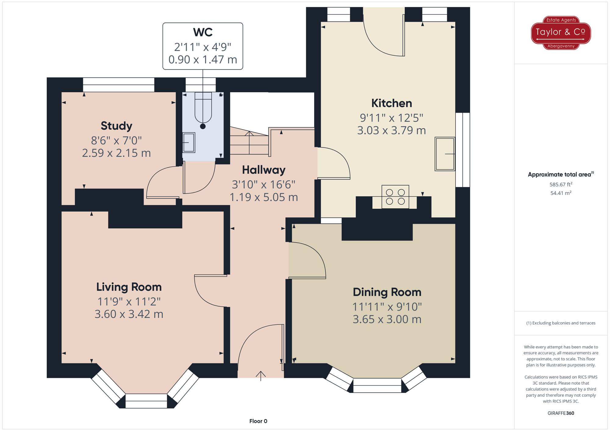 Floorplans For Merthyr Road, Govilon, NP7