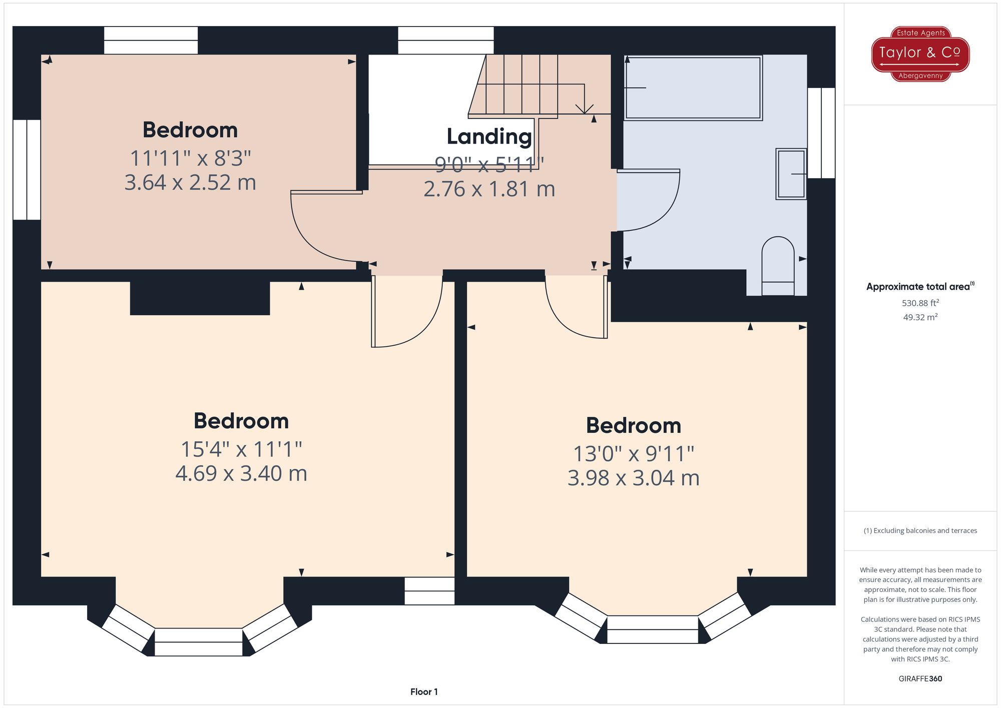 Floorplans For Merthyr Road, Govilon, NP7