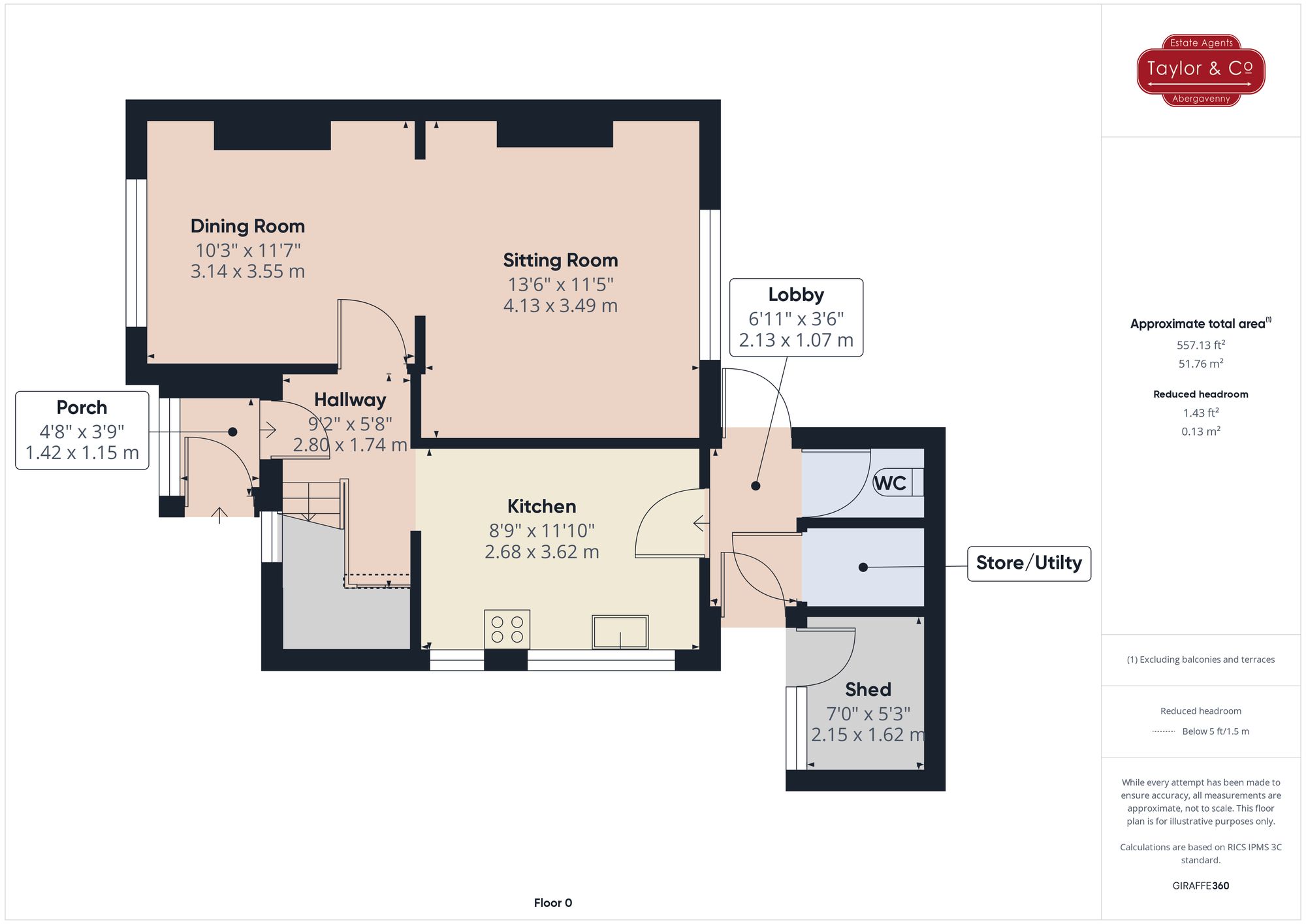 Floorplans For Park Avenue, Abergavenny, NP7