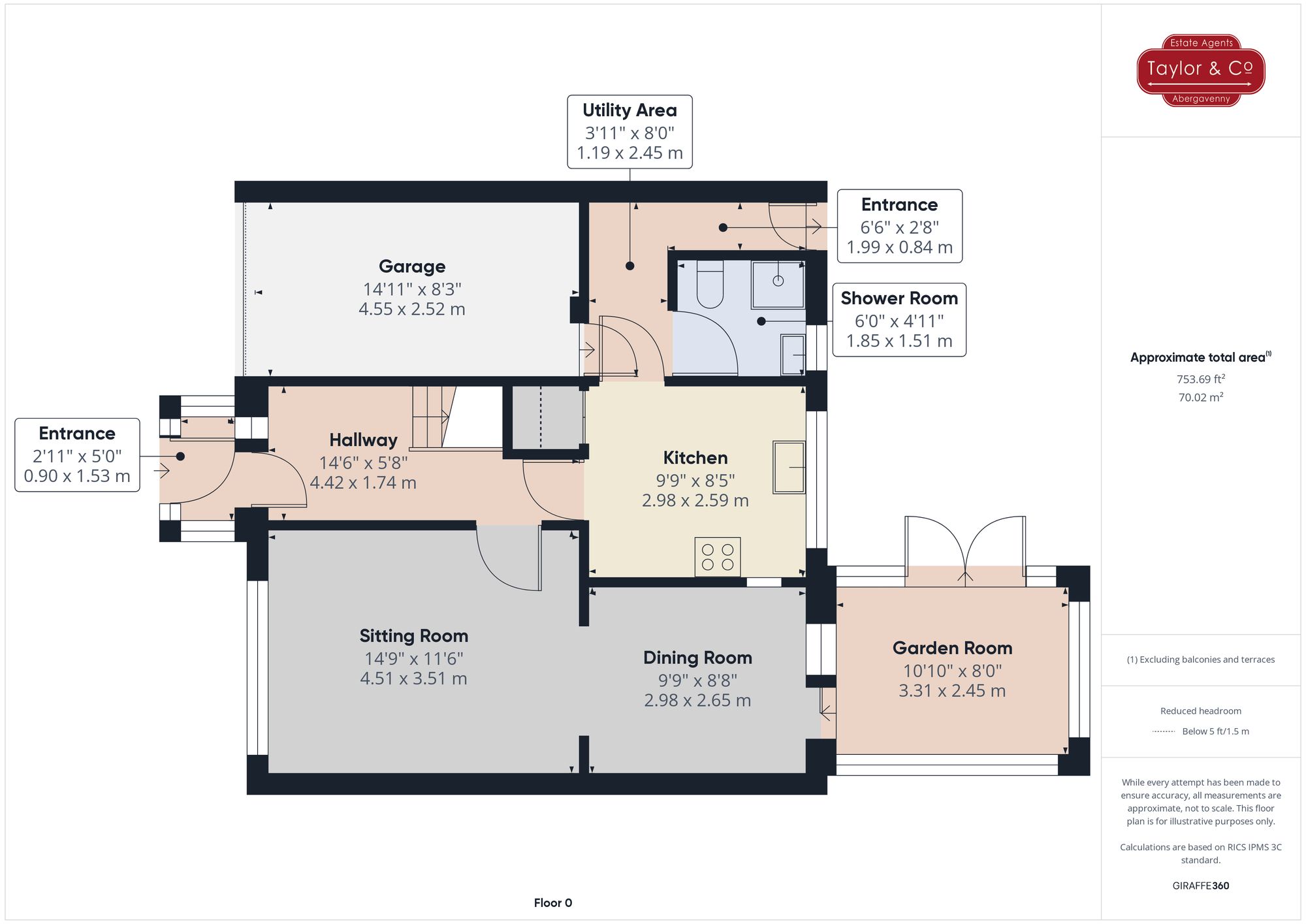 Floorplans For Darren View, Crickhowell, NP8