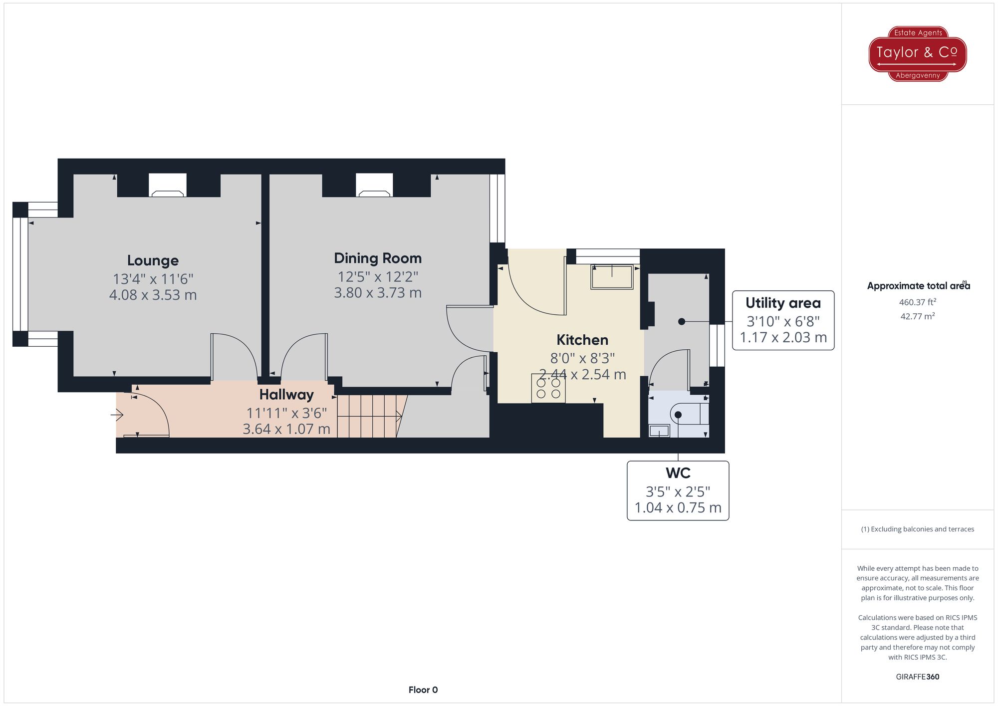 Floorplans For Richmond Road, Abergavenny, NP7