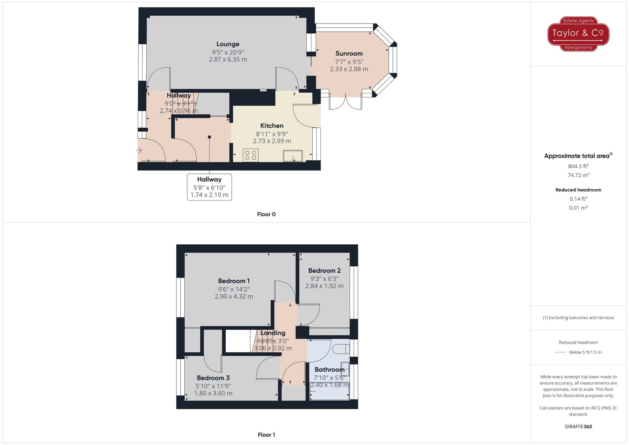 Floorplans For Poplars Close, Mardy, NP7