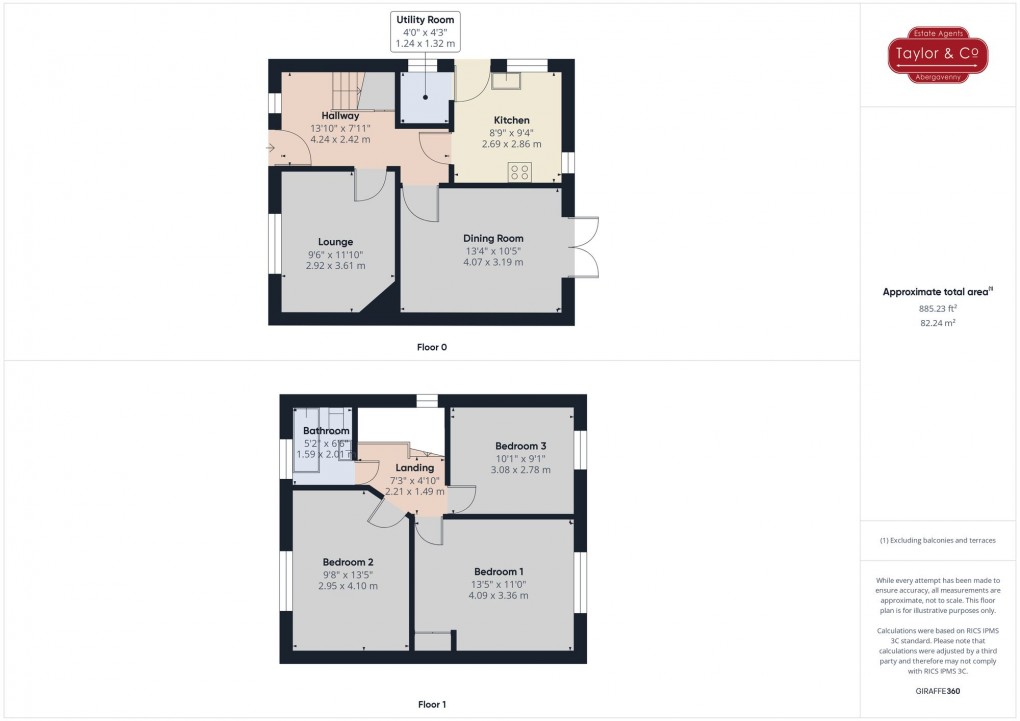 Floorplan for Llwynu Road, Abergavenny, NP7