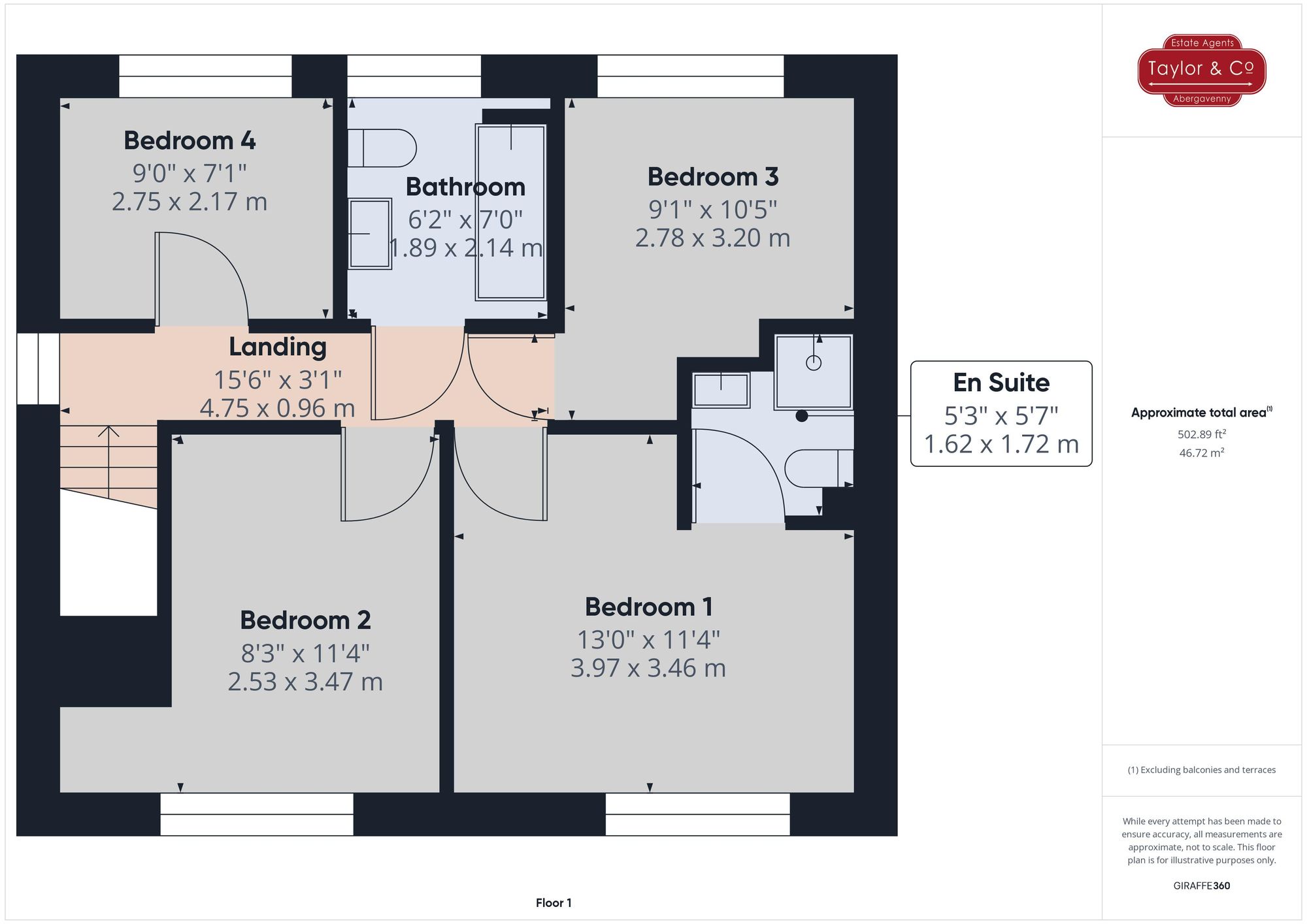 Floorplans For Delafield Road, Abergavenny, NP7