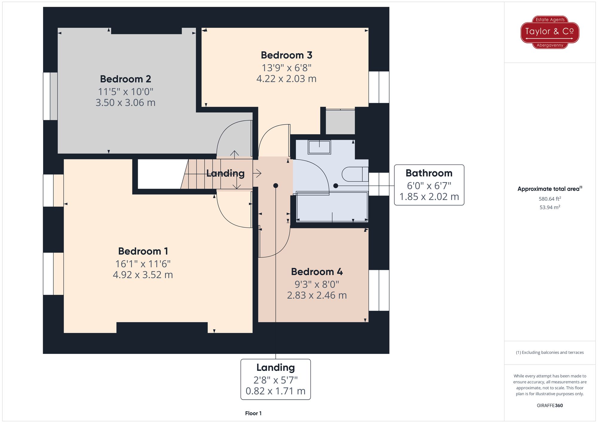 Floorplans For Llangattock, Crickhowell, NP8