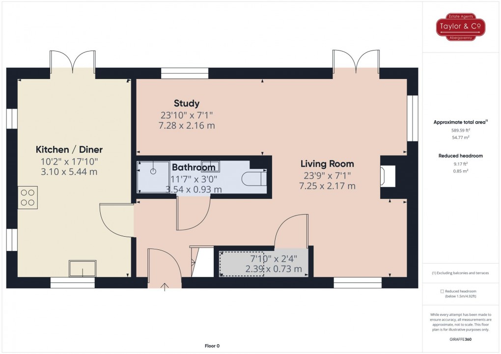 Floorplan for Upper House Farm, Crickhowell, NP8