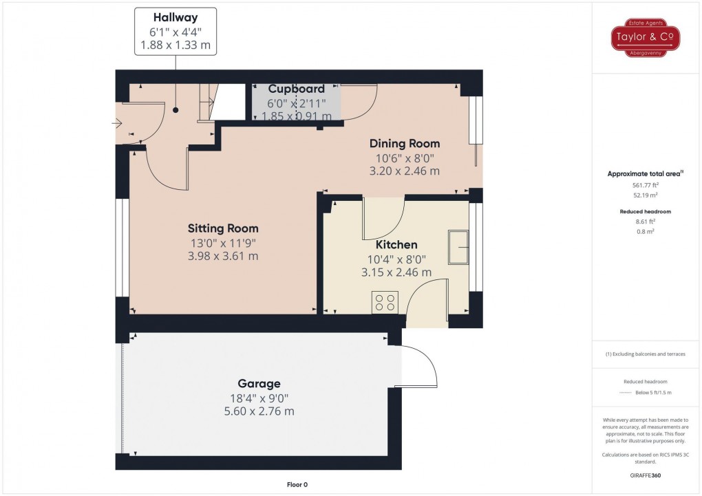 Floorplan for Croesonen Parc, Abergavenny, NP7