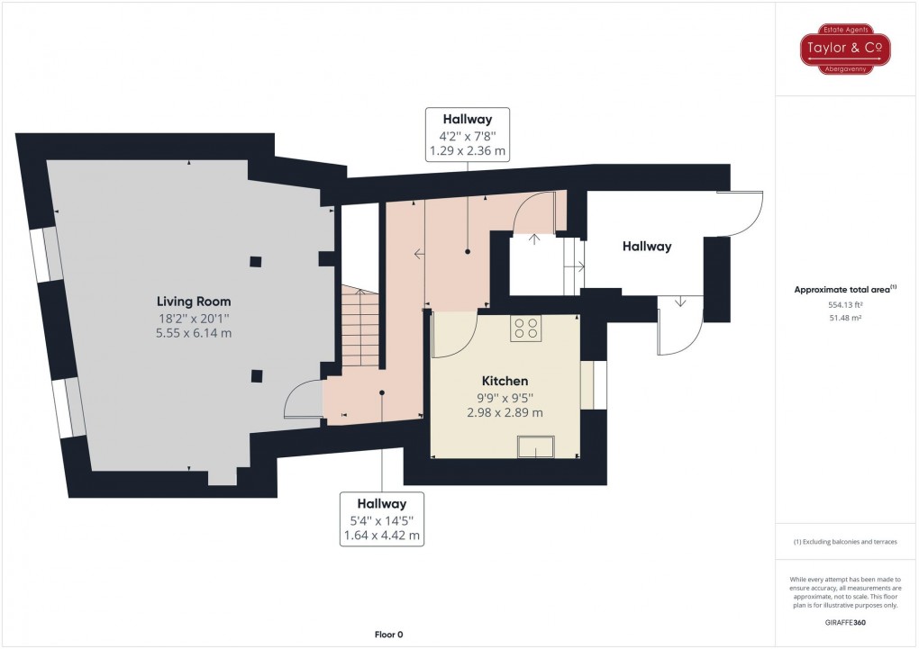 Floorplan for Nevill Street, Abergavenny, NP7