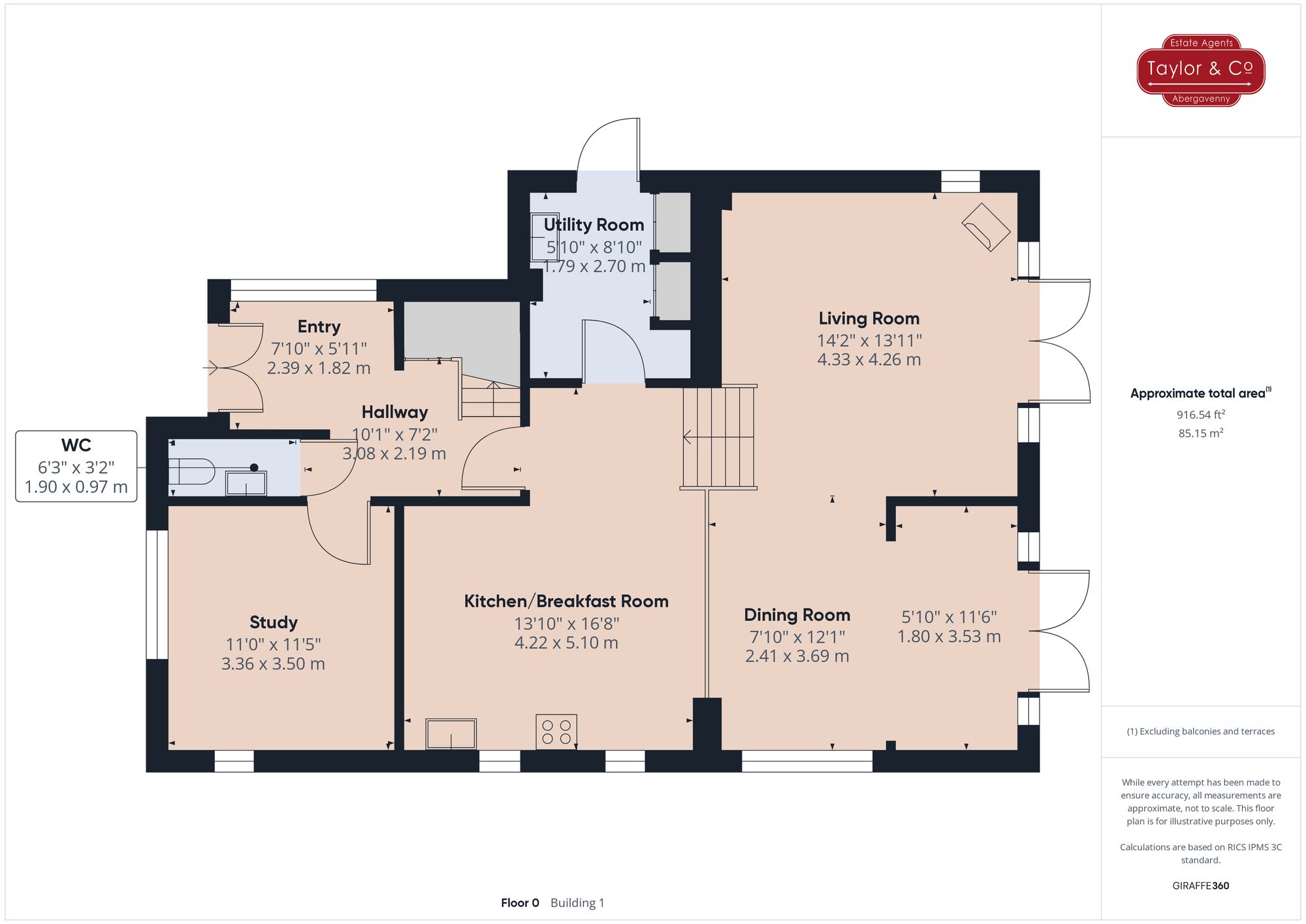 Floorplans For Cwrt Mihangel, Llanvihangel Crucorney, NP7