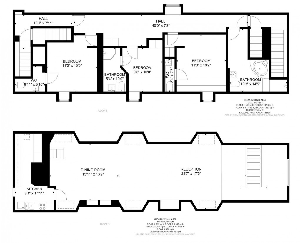 Floorplan for New Road, Crickhowell, NP8