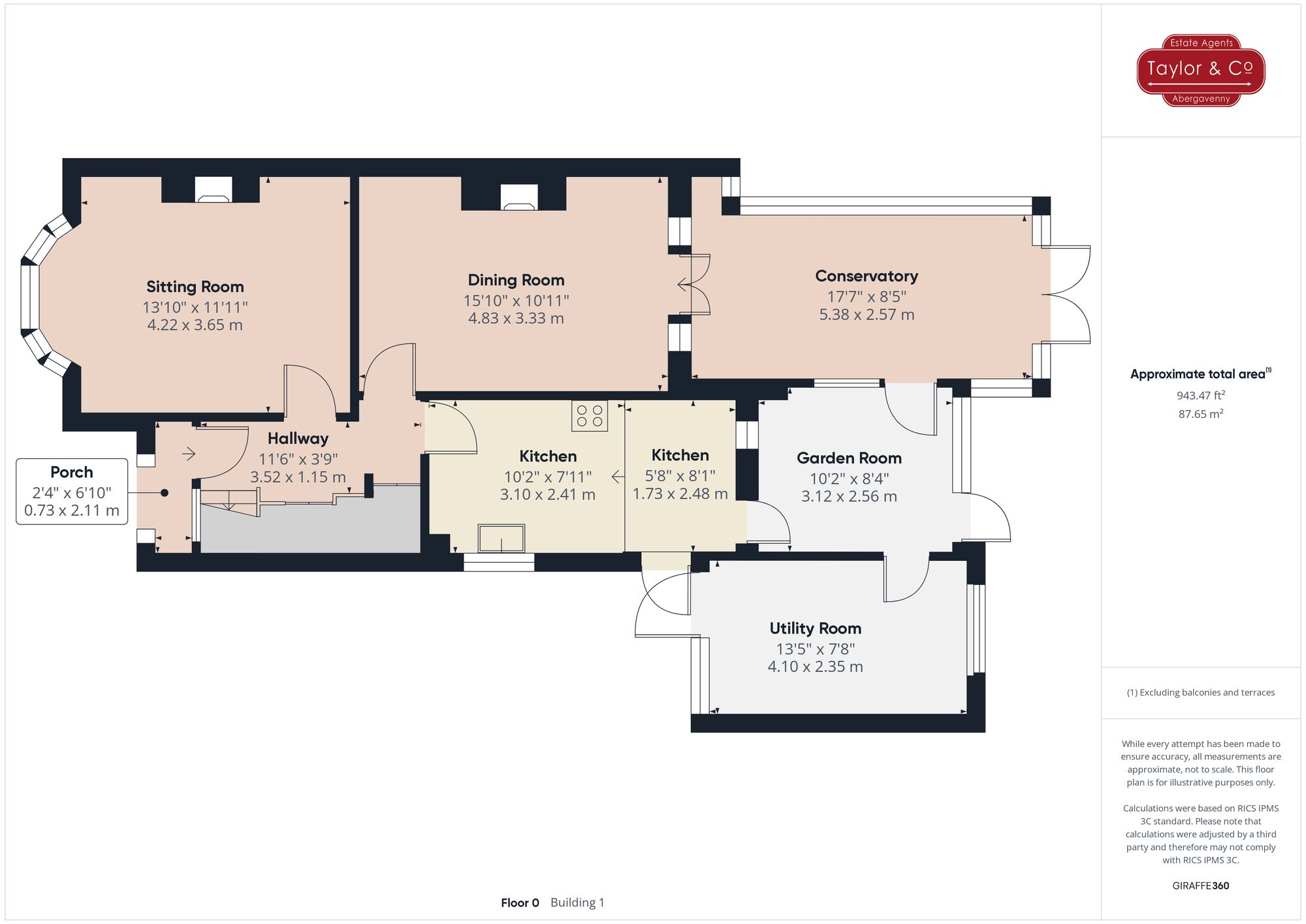 Floorplans For Holywell Road, Abergavenny, NP7