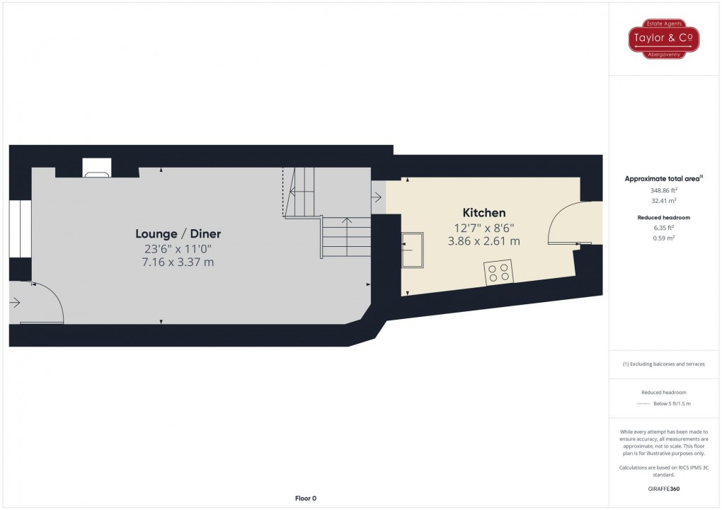 Floorplan for James Street, Blaenavon, NP4