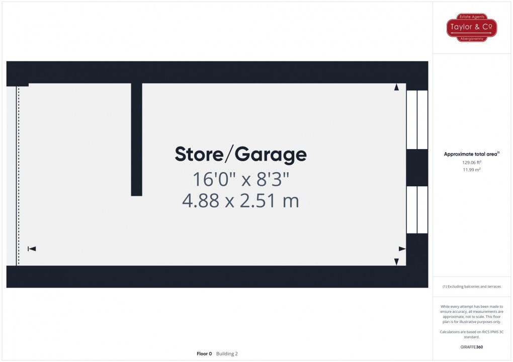 Floorplan for Park Street, Abergavenny, NP7