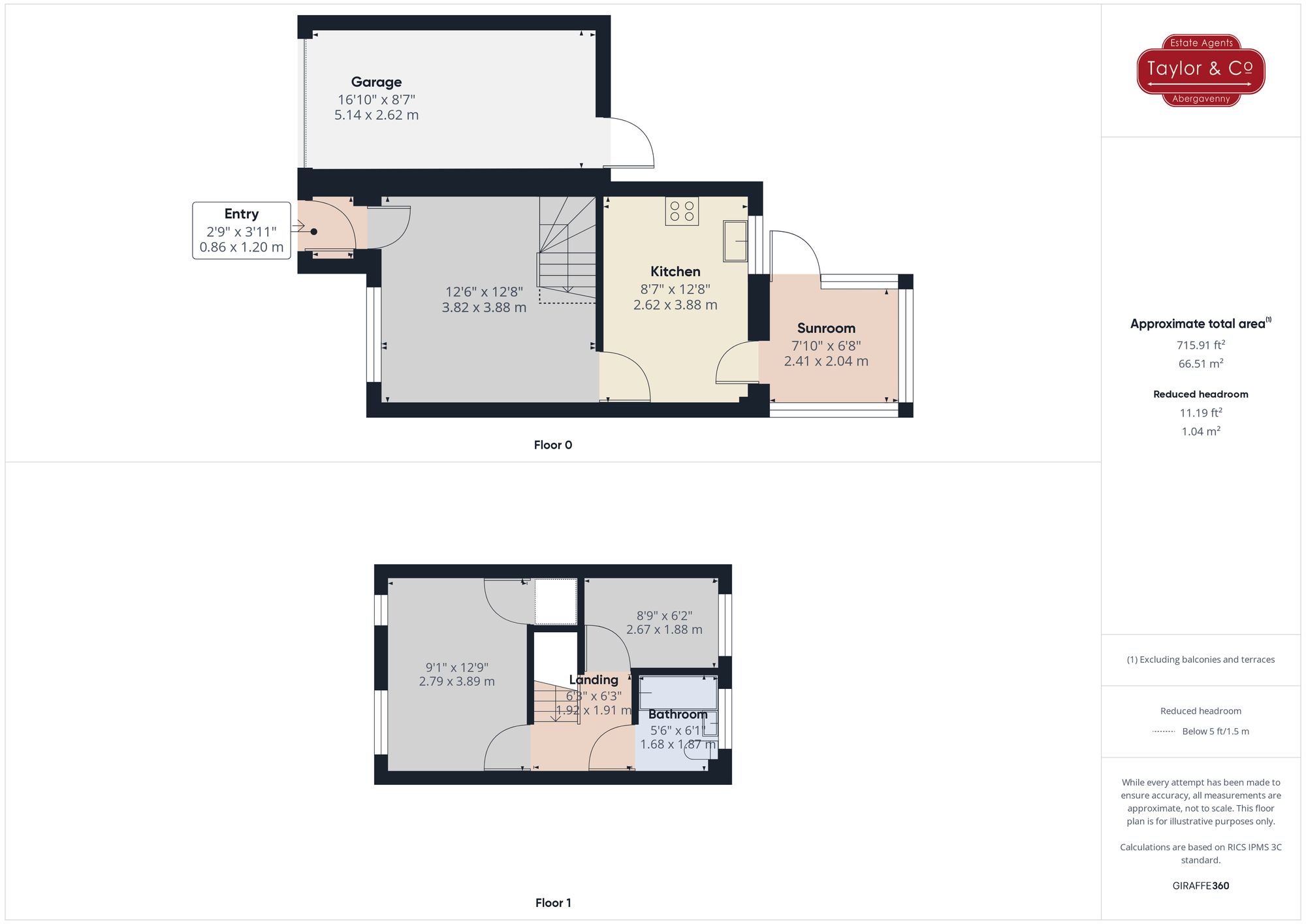 Floorplans For Briardene, Llanfoist, NP7