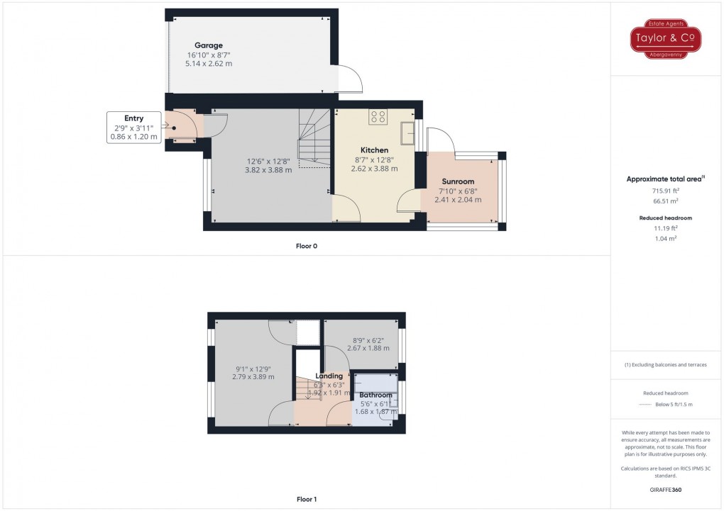 Floorplan for Briardene, Llanfoist, NP7