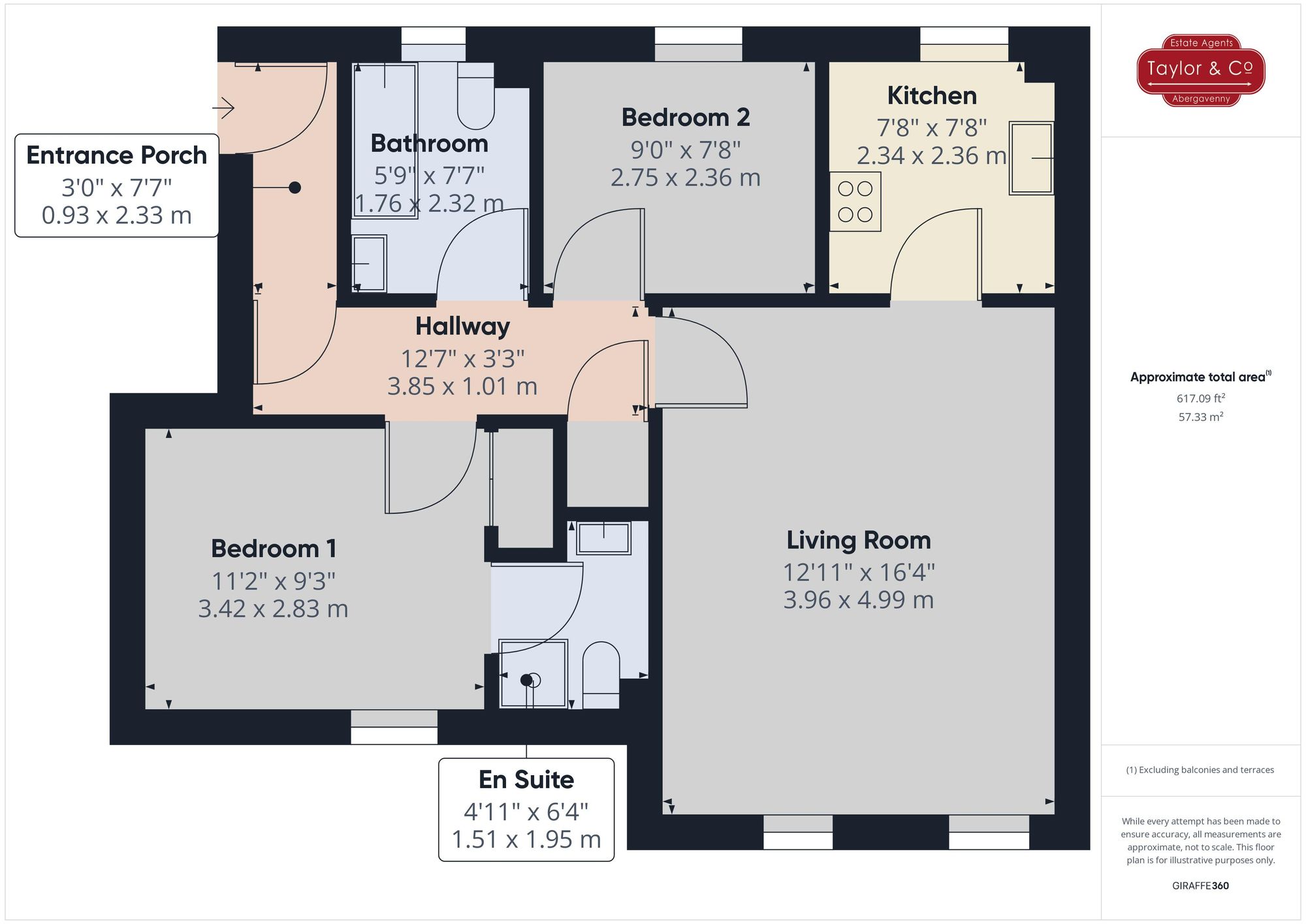 Floorplans For Monk Street, Benedict Court Monk Street, NP7