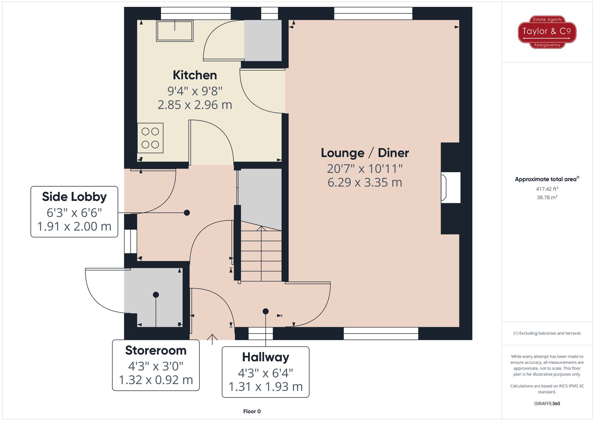 Floorplans For Brynglas, Gilwern, NP7