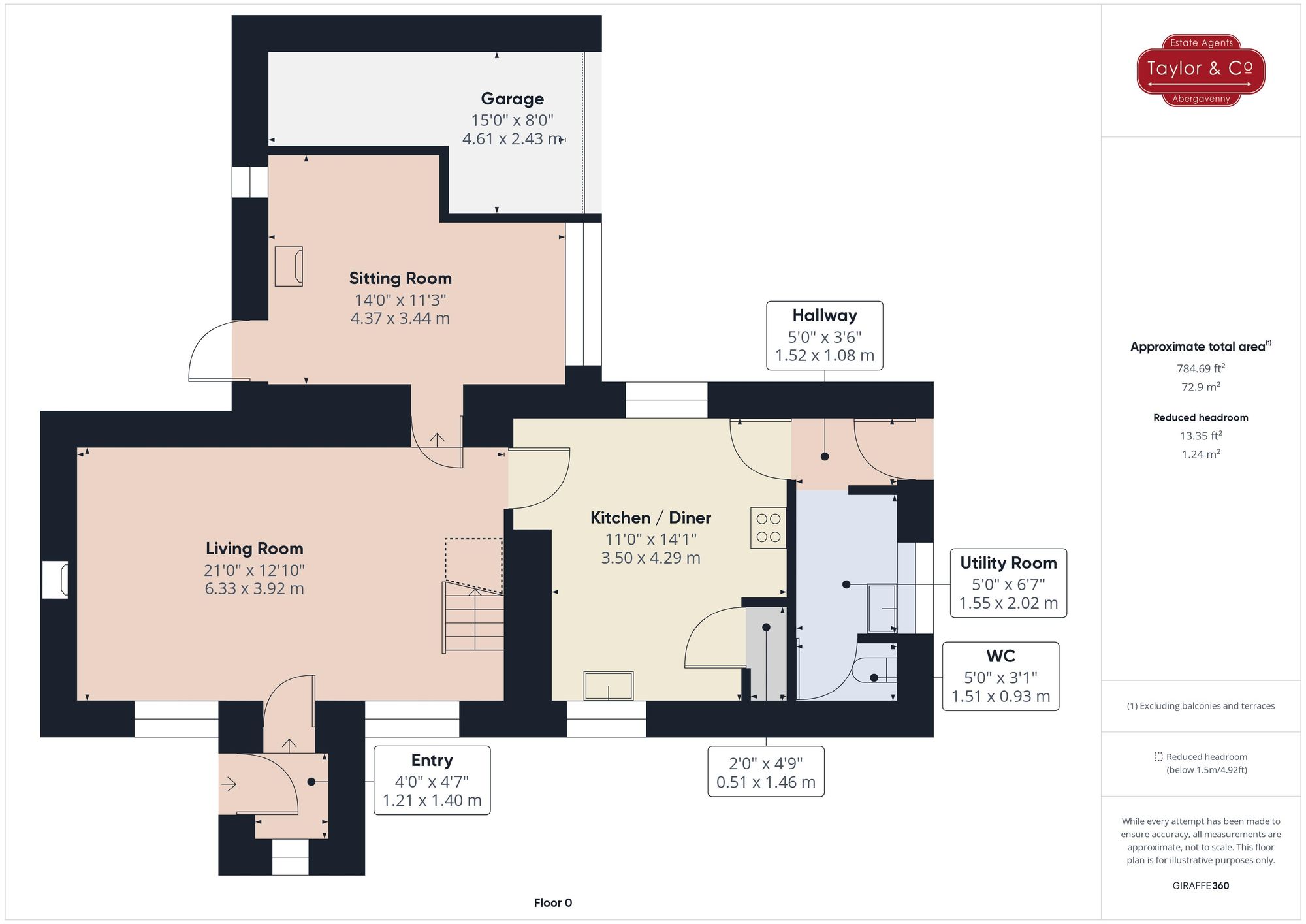 Floorplans For Dyffryn Crawnon, Llangynidr, NP8