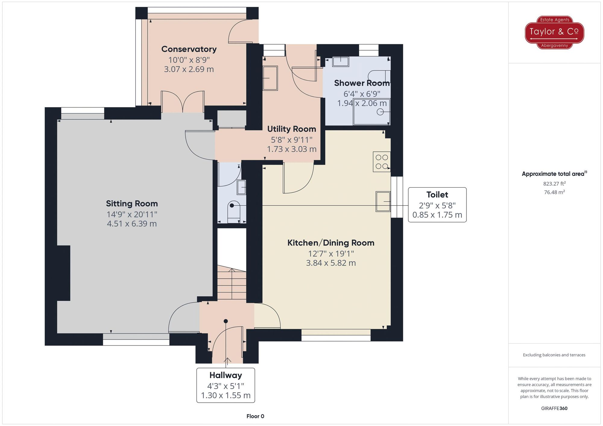 Floorplans For Cantref Road, Abergavenny, NP7