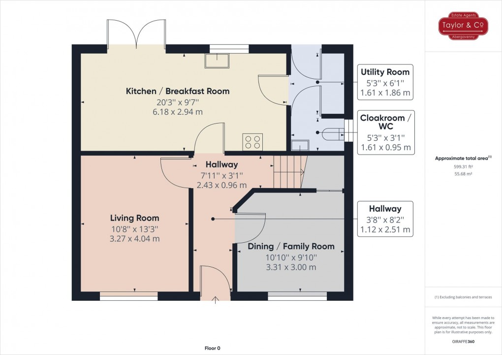 Floorplan for Maindiff Drive, Llantilio Pertholey, NP7