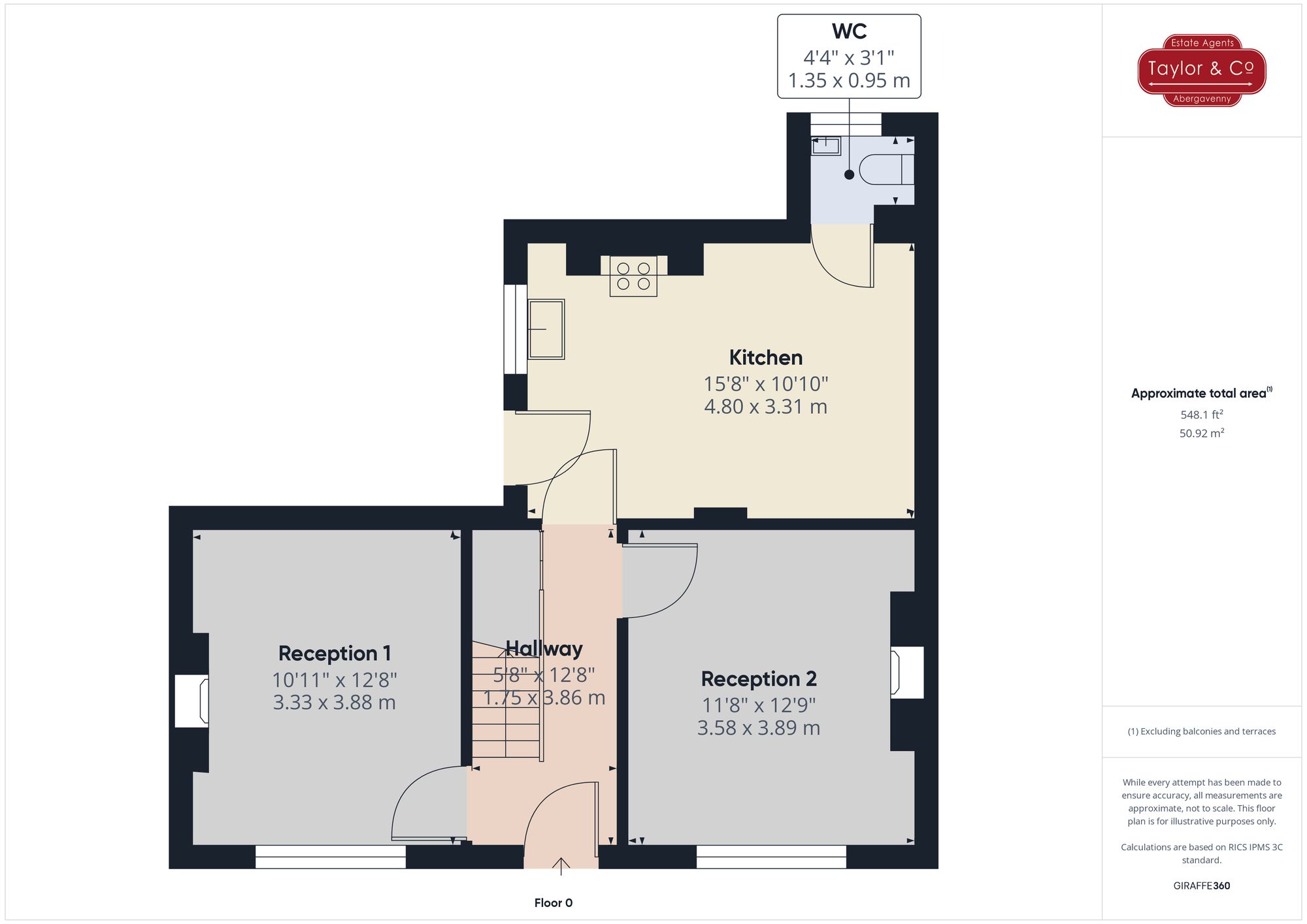 Floorplans For Richmond Road, Abergavenny, NP7