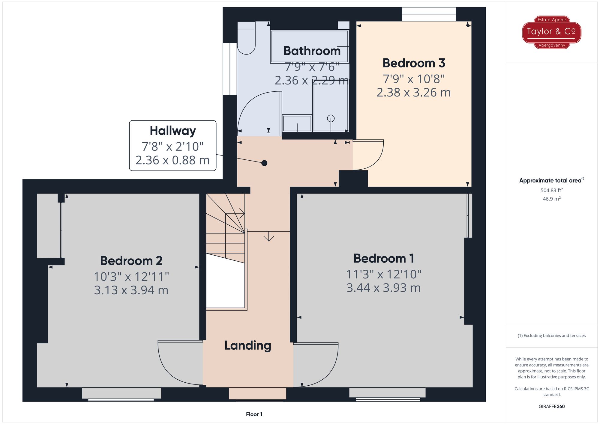 Floorplans For Richmond Road, Abergavenny, NP7