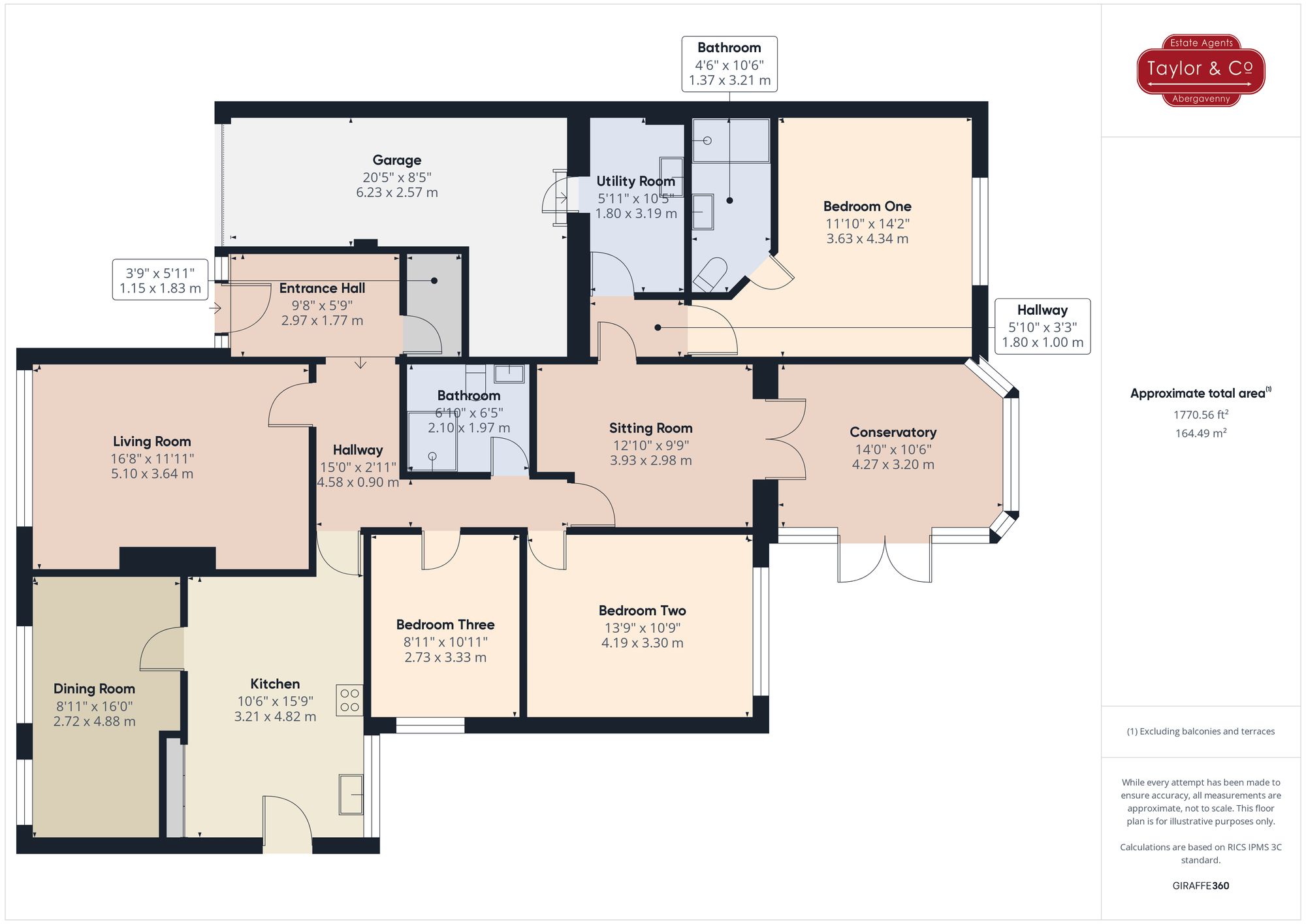 Floorplans For Beaufort Avenue, Llangattock, NP8