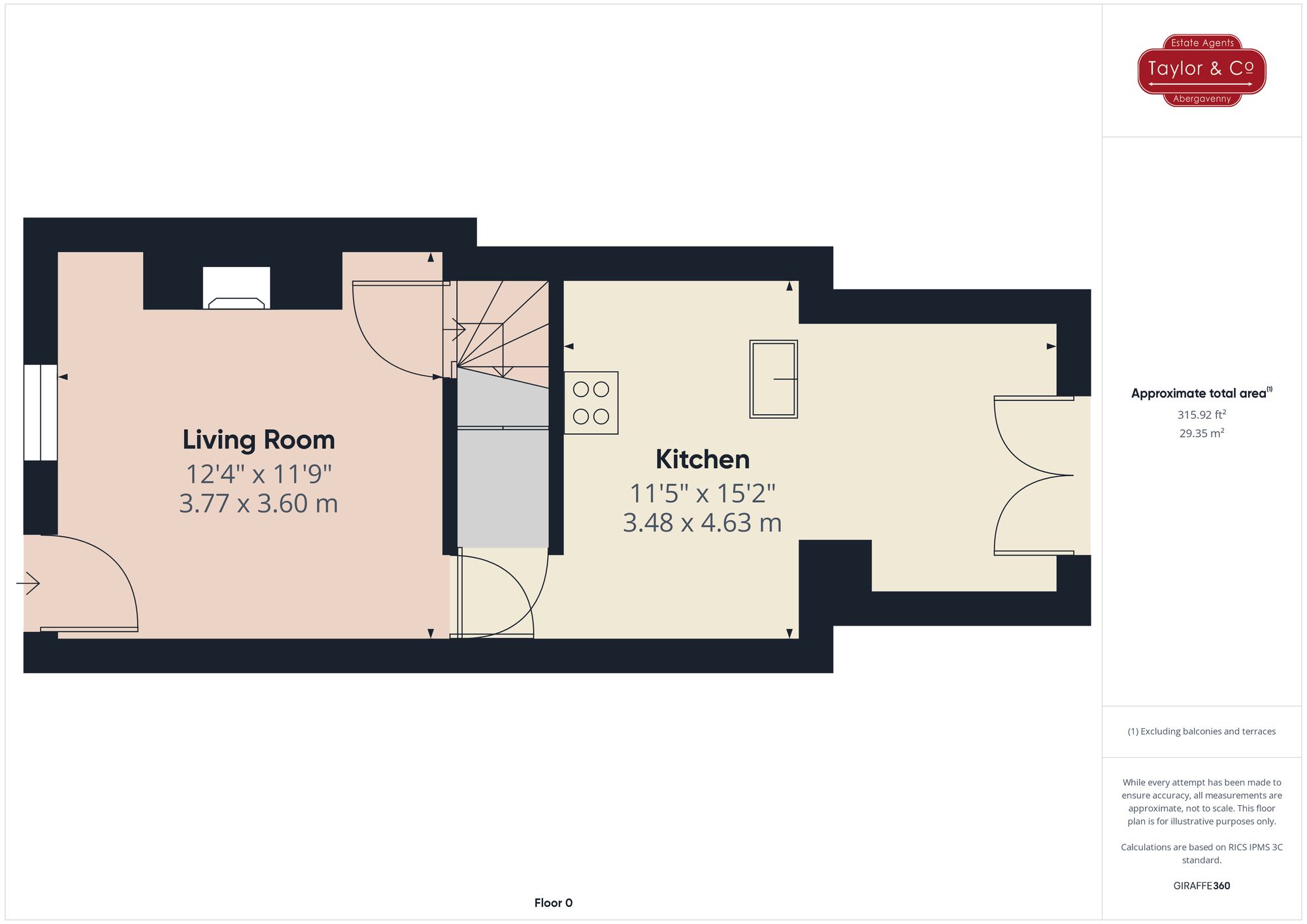 Floorplans For Princes Street, Abergavenny, NP7