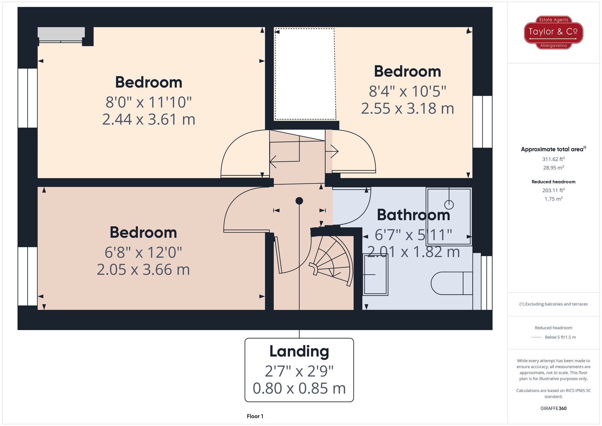 Floorplans For Princes Street, Abergavenny, NP7