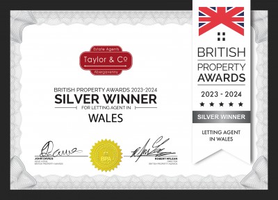 Taylor & Co Lettings team win SILVER for Wales at the British Property Awards