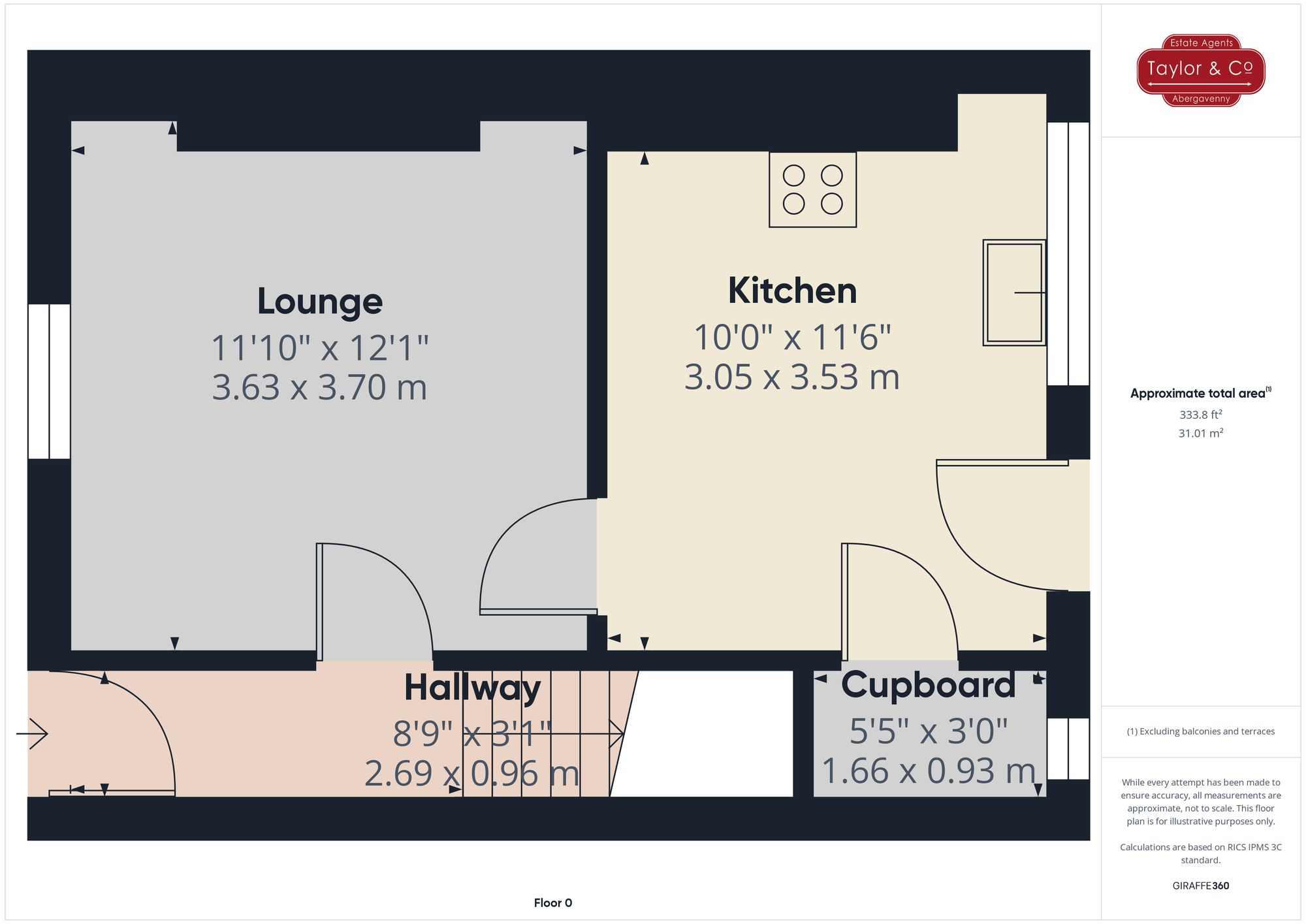 Floorplans For Pant Lane, Abergavenny, NP7